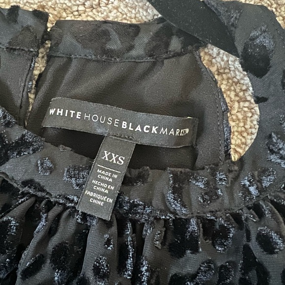 White House Black Market Black Leopard Print Halter Tank Top - Picture 5 of 5